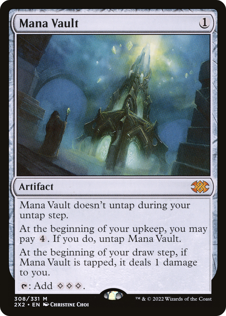 Mana Vault (2X2-308) - Double Masters 2022 - Premium MTG Single from Wizards of the Coast - Just $59.64! Shop now at Game Crave Tournament Store