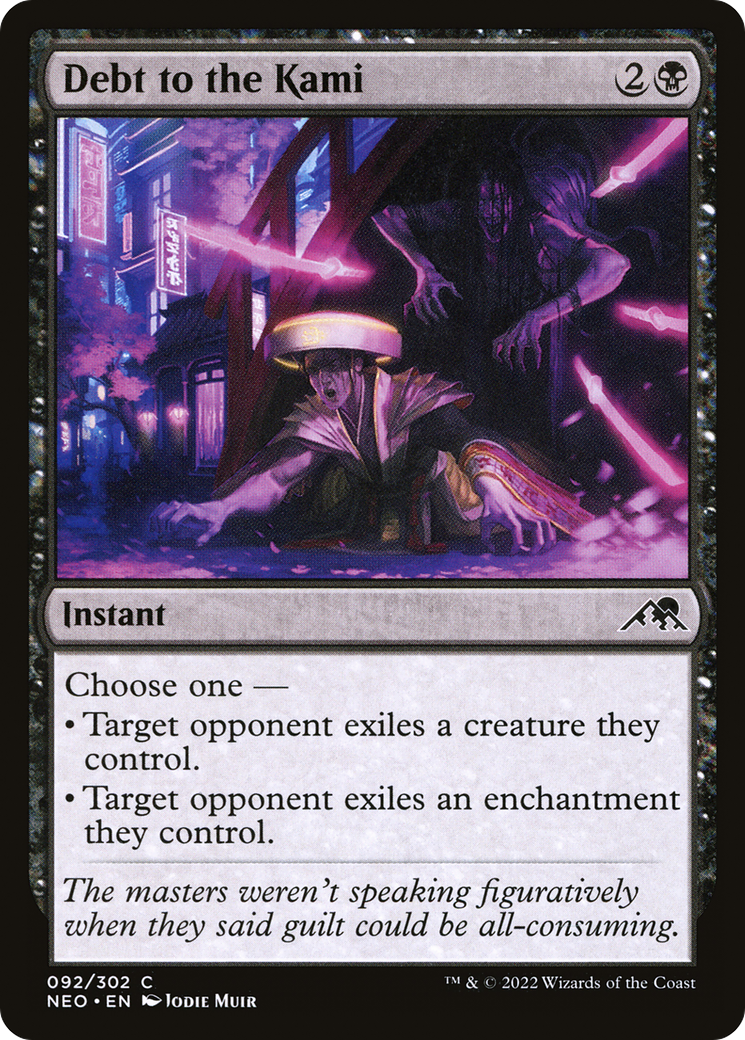 Debt to the Kami (NEO-092) - Kamigawa: Neon Dynasty Foil - Premium MTG Single from Wizards of the Coast - Just $0.25! Shop now at Game Crave Tournament Store