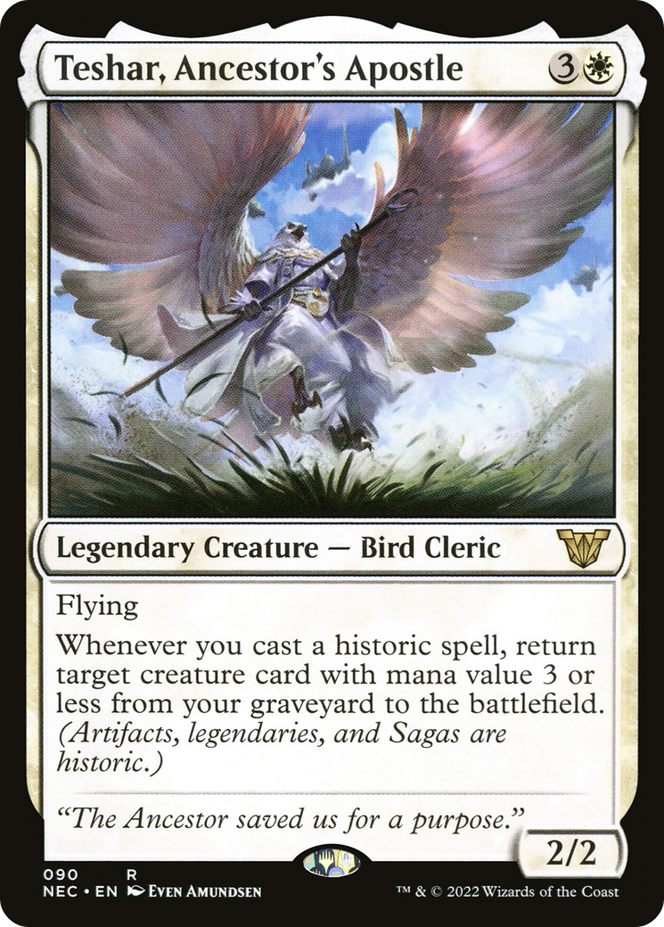 Teshar, Ancestor's Apostle (NEC-090) - Neon Dynasty Commander - Premium MTG Single from Wizards of the Coast - Just $0.08! Shop now at Game Crave Tournament Store