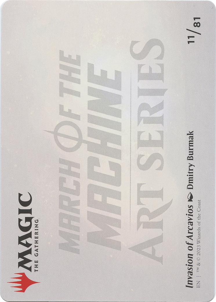 Invasion of Arcavios // Invasion of Arcavios (AMOM-011) - March of the Machine Art Series (Borderless) - Premium MTG Single from Wizards of the Coast - Just $0! Shop now at Game Crave Tournament Store
