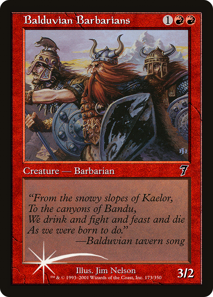 Balduvian Barbarians (7ED-173★) - Seventh Edition Foil - Premium MTG Single from Wizards of the Coast - Just $0.54! Shop now at Game Crave Tournament Store