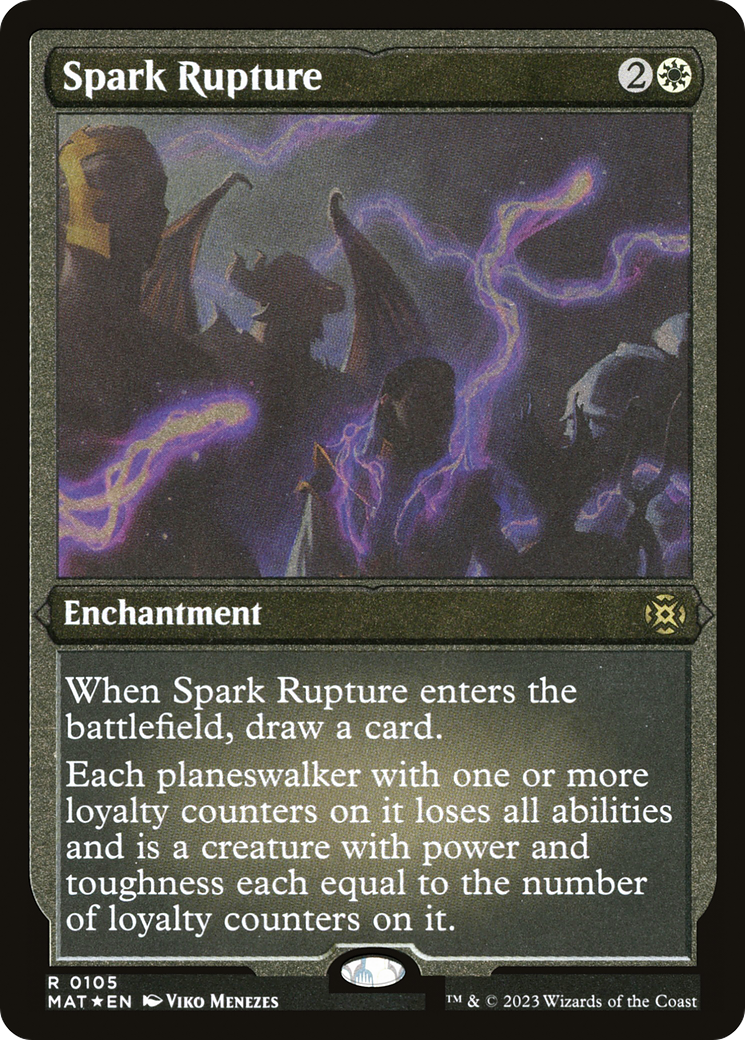 Spark Rupture (MAT-105) - March of the Machine: The Aftermath Etched Foil - Premium MTG Single from Wizards of the Coast - Just $0.08! Shop now at Game Crave Tournament Store
