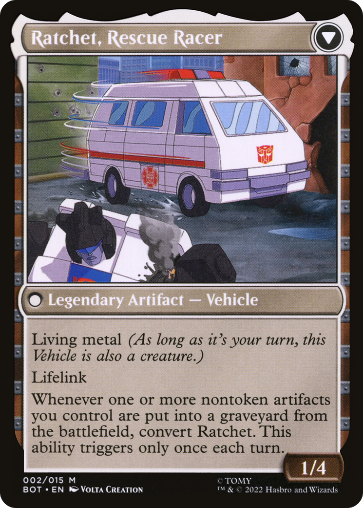 Ratchet, Field Medic // Ratchet, Rescue Racer (BOT-002) - Transformers: (convertdfc) - Premium MTG Single from Wizards of the Coast - Just $0.22! Shop now at Game Crave Tournament Store