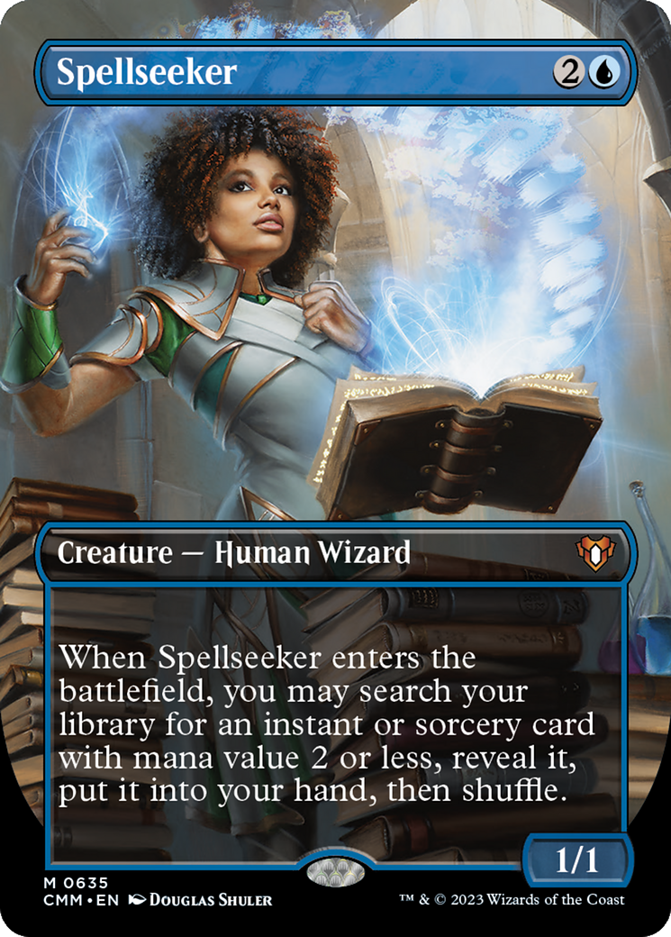 Spellseeker (CMM-635) - Commander Masters (Borderless) - Premium MTG Single from Wizards of the Coast - Just $3.42! Shop now at Game Crave Tournament Store