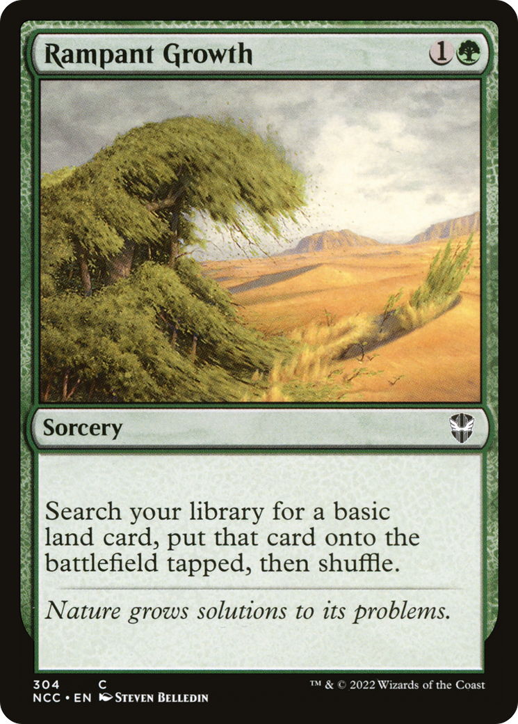 Rampant Growth (NCC-304) - New Capenna Commander - Premium MTG Single from Wizards of the Coast - Just $0.11! Shop now at Game Crave Tournament Store
