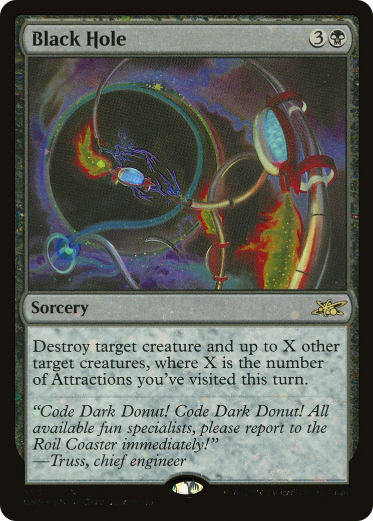 Black Hole (UNF-353) - Unfinity Foil - Premium MTG Single from Wizards of the Coast - Just $0.25! Shop now at Game Crave Tournament Store
