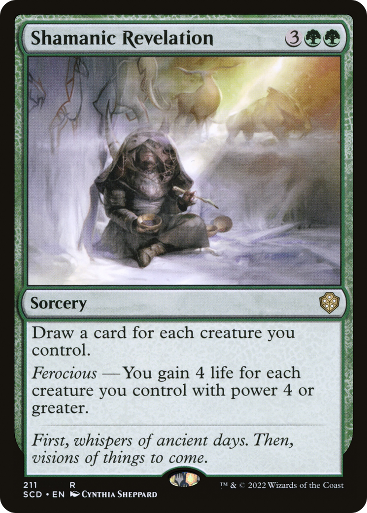 Shamanic Revelation (SCD-211) - Starter Commander Decks - Premium MTG Single from Wizards of the Coast - Just $0.61! Shop now at Game Crave Tournament Store