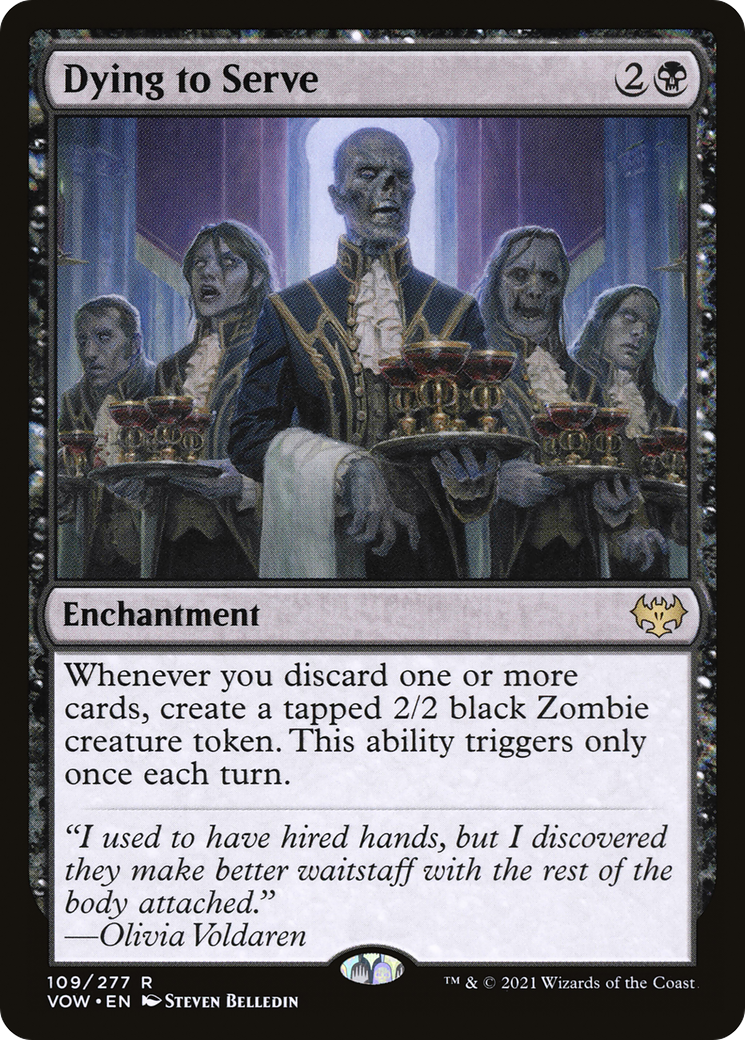 Dying to Serve (VOW-109) - Innistrad: Crimson Vow - Premium MTG Single from Wizards of the Coast - Just $0.08! Shop now at Game Crave Tournament Store