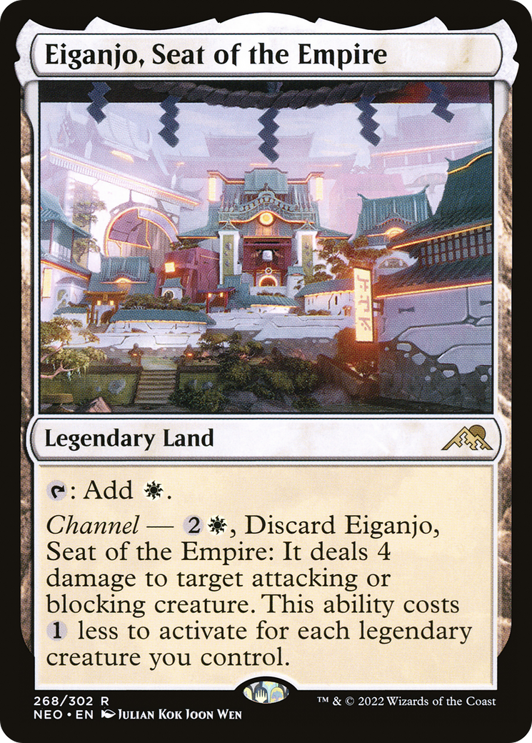 Eiganjo, Seat of the Empire (NEO-268) - Kamigawa: Neon Dynasty - Premium MTG Single from Wizards of the Coast - Just $0.87! Shop now at Game Crave Tournament Store