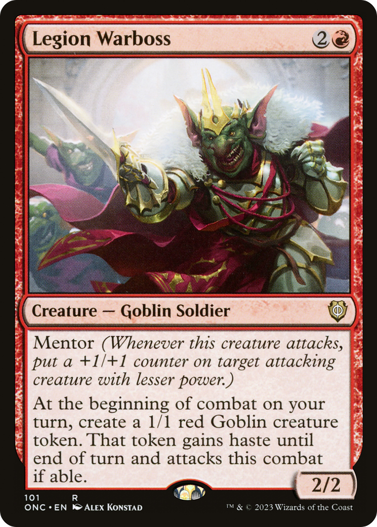 Legion Warboss (ONC-101) - Phyrexia: All Will Be One Commander - Premium MTG Single from Wizards of the Coast - Just $0.20! Shop now at Game Crave Tournament Store