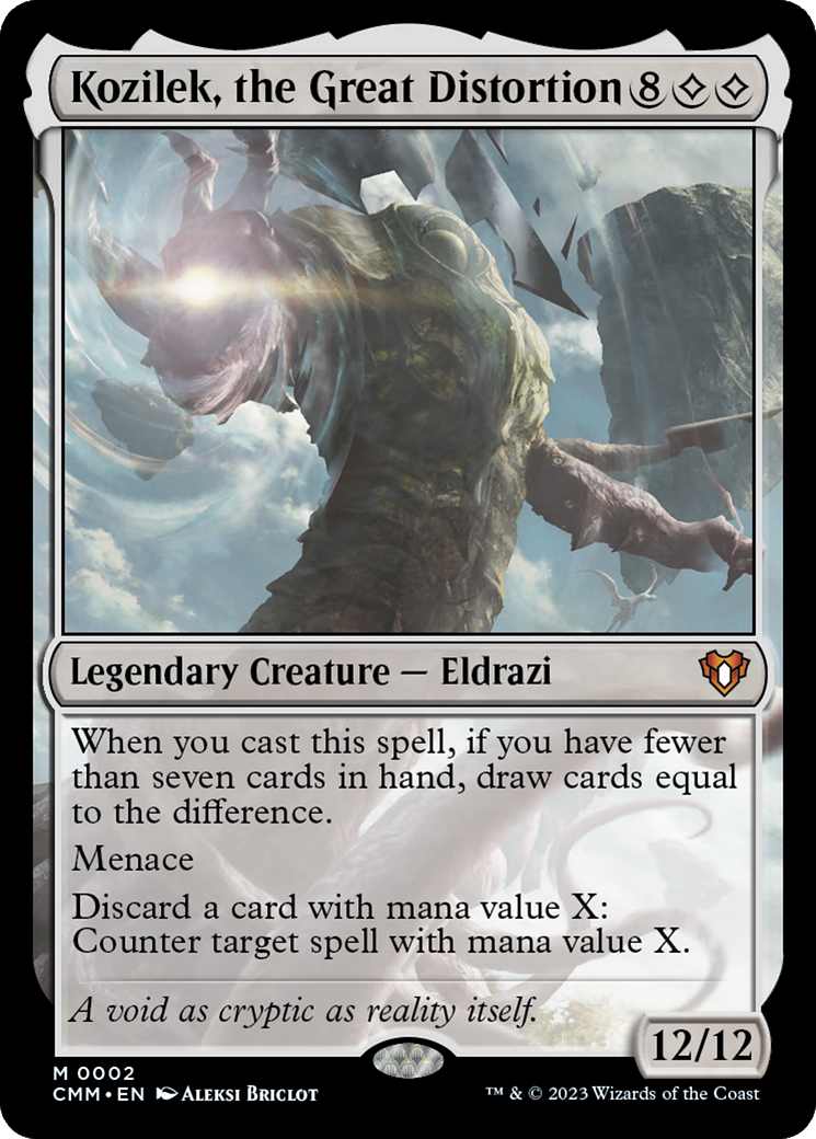 Kozilek, the Great Distortion (CMM-002) - Commander Masters Foil - Premium MTG Single from Wizards of the Coast - Just $1.42! Shop now at Game Crave Tournament Store