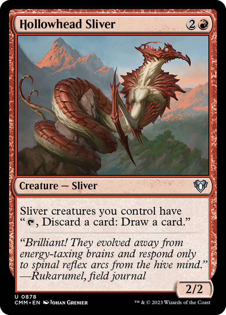 Hollowhead Sliver (CMM-878) - Commander Masters - Premium MTG Single from Wizards of the Coast - Just $0.08! Shop now at Game Crave Tournament Store
