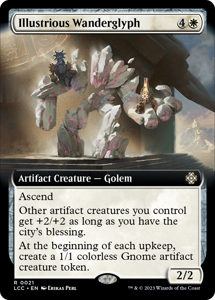 Illustrious Wanderglyph (LCC-021) - The Lost Caverns of Ixalan Commander: (Extended Art) - Premium MTG Single from Wizards of the Coast - Just $2.29! Shop now at Game Crave Tournament Store