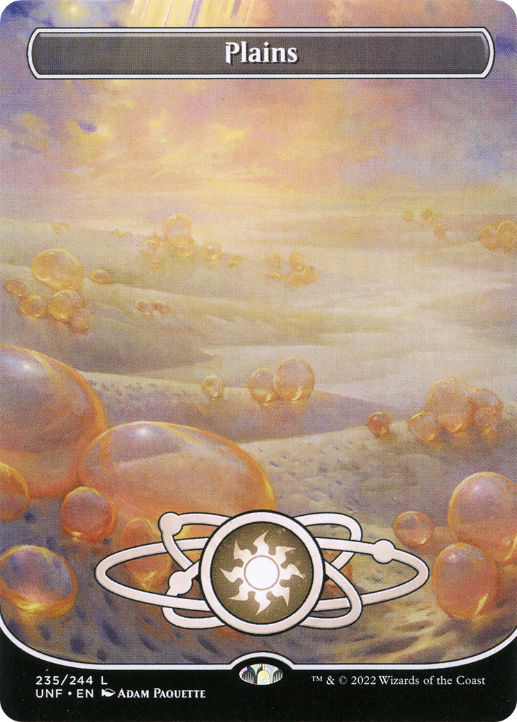 Plains (UNF-235) - Unfinity (Borderless) - Premium MTG Single from Wizards of the Coast - Just $0.11! Shop now at Game Crave Tournament Store