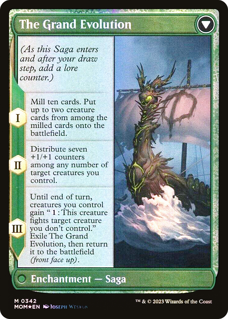 Vorinclex // The Grand Evolution (MOM-342) - March of the Machine (Borderless) Foil - Premium MTG Single from Wizards of the Coast - Just $885.47! Shop now at Game Crave Tournament Store