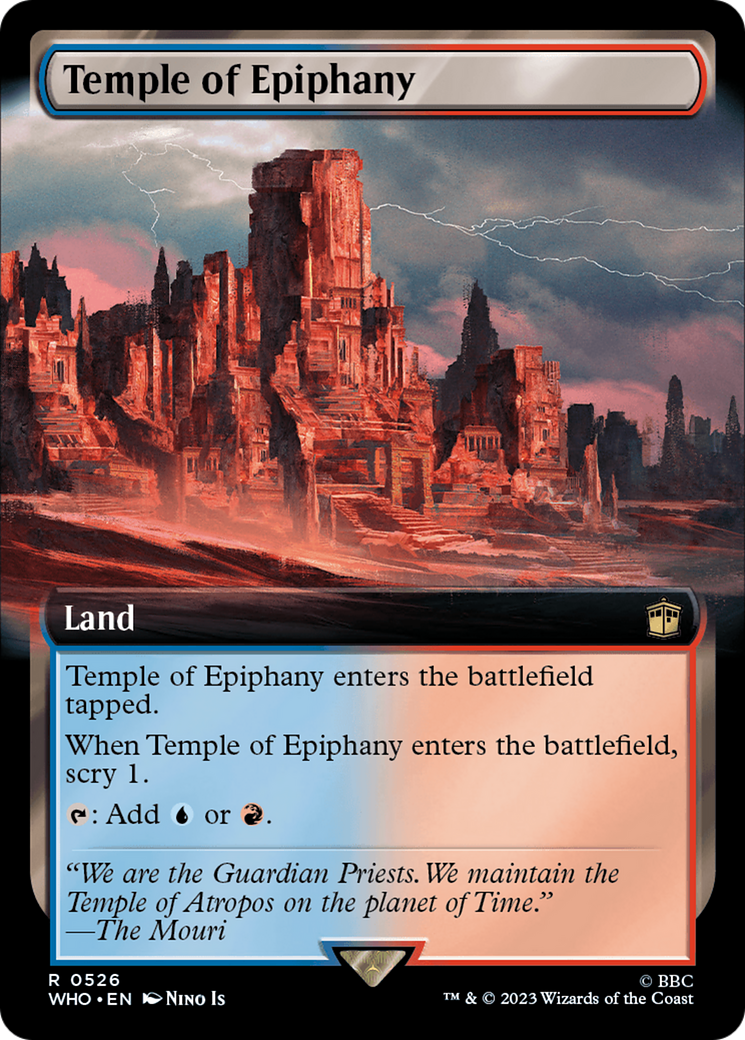 Temple of Epiphany (WHO-526) - Doctor Who: (Extended Art) - Premium MTG Single from Wizards of the Coast - Just $0.09! Shop now at Game Crave Tournament Store