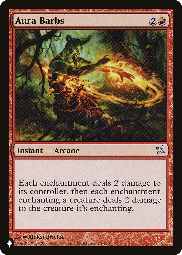 Aura Barbs (PLIST-1261) - The List - Premium MTG Single from Wizards of the Coast - Just $0.19! Shop now at Game Crave Tournament Store