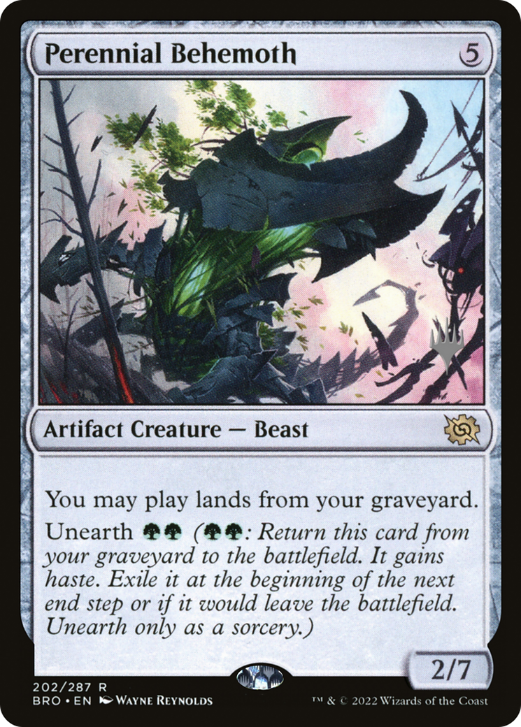 Perennial Behemoth (PBRO-202P) - The Brothers' War Promos Foil - Premium MTG Single from Wizards of the Coast - Just $0.17! Shop now at Game Crave Tournament Store