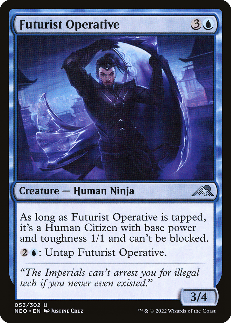 Futurist Operative (NEO-053) - Kamigawa: Neon Dynasty - Premium MTG Single from Wizards of the Coast - Just $0.08! Shop now at Game Crave Tournament Store