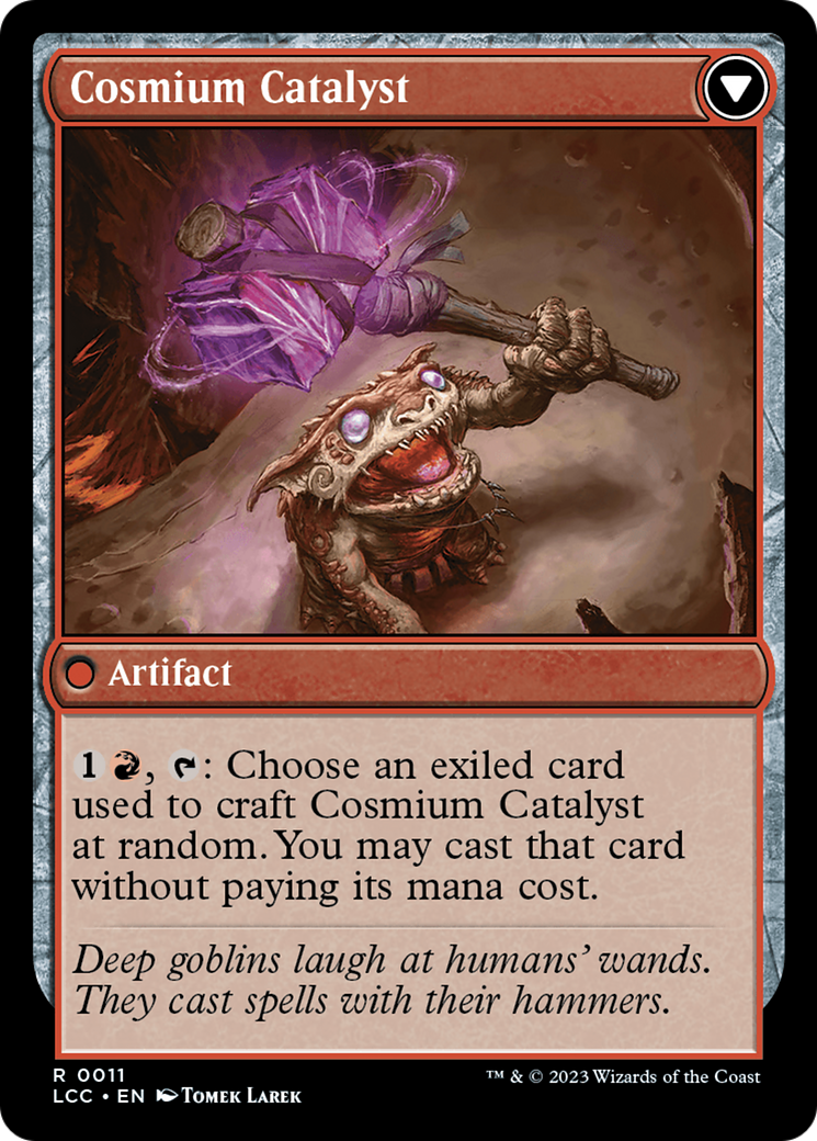 Ore-Rich Stalactite // Cosmium Catalyst (LCC-011) - The Lost Caverns of Ixalan Commander Foil - Premium MTG Single from Wizards of the Coast - Just $0.13! Shop now at Game Crave Tournament Store