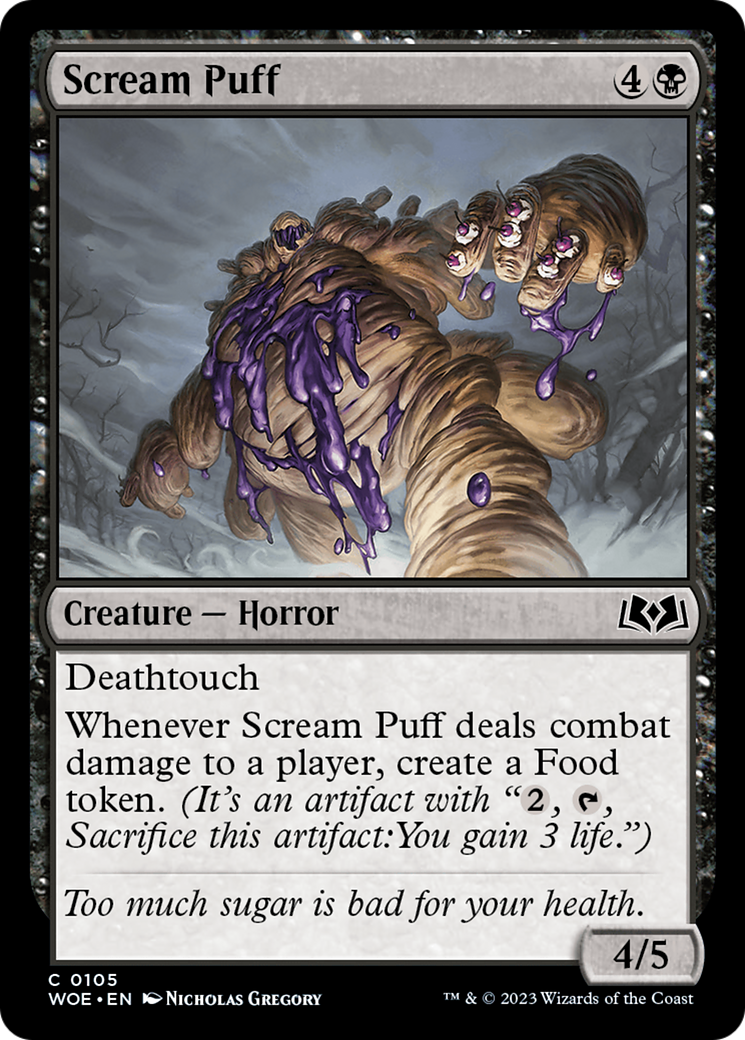 Scream Puff (WOE-105) - Wilds of Eldraine Foil - Premium MTG Single from Wizards of the Coast - Just $0.08! Shop now at Game Crave Tournament Store