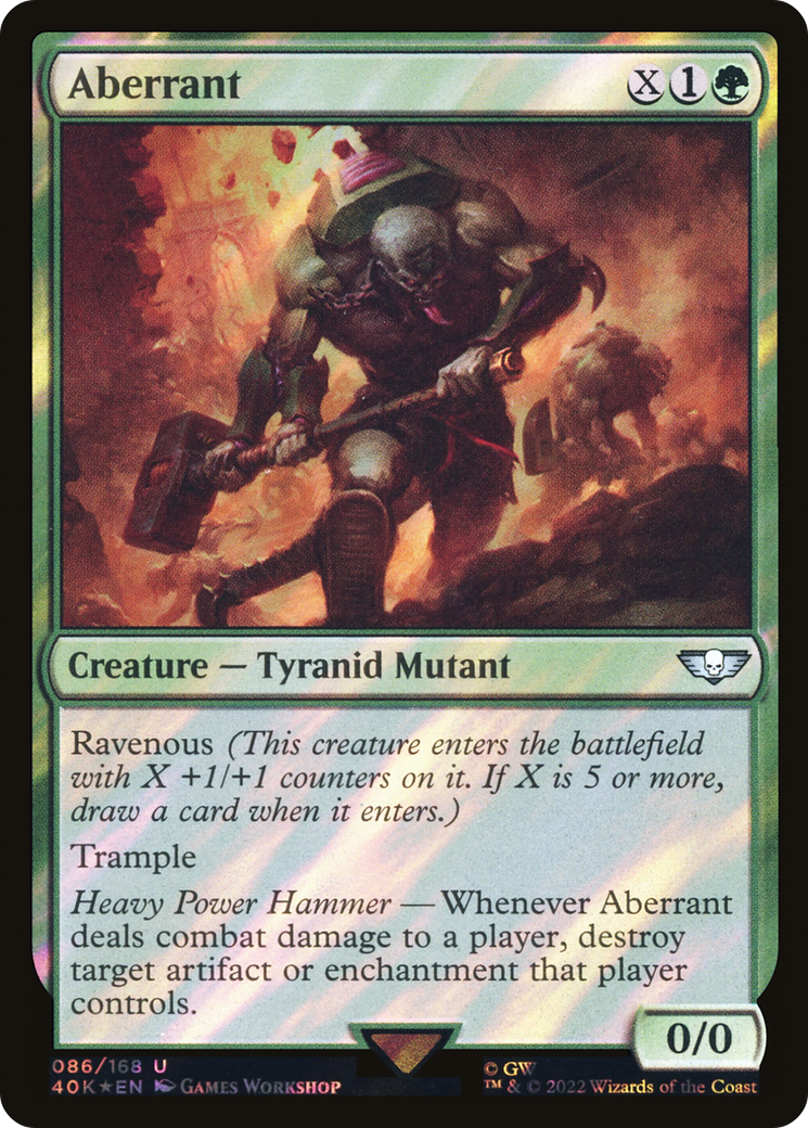 Aberrant (40K-86★) - Warhammer 40,000 Commander Foil - Premium MTG Single from Wizards of the Coast - Just $0.77! Shop now at Game Crave Tournament Store