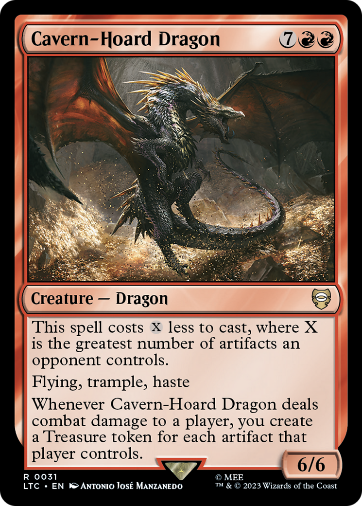 Cavern-Hoard Dragon (LTC-031) - Tales of Middle-earth Commander - Premium MTG Single from Wizards of the Coast - Just $3! Shop now at Game Crave Tournament Store