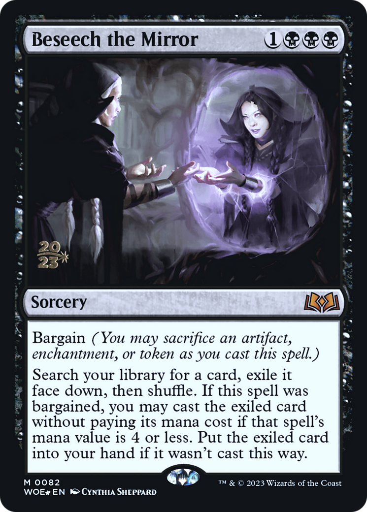 Beseech the Mirror (PWOE-82S) - Wilds of Eldraine Promos Foil - Premium MTG Single from Wizards of the Coast - Just $5.80! Shop now at Game Crave Tournament Store
