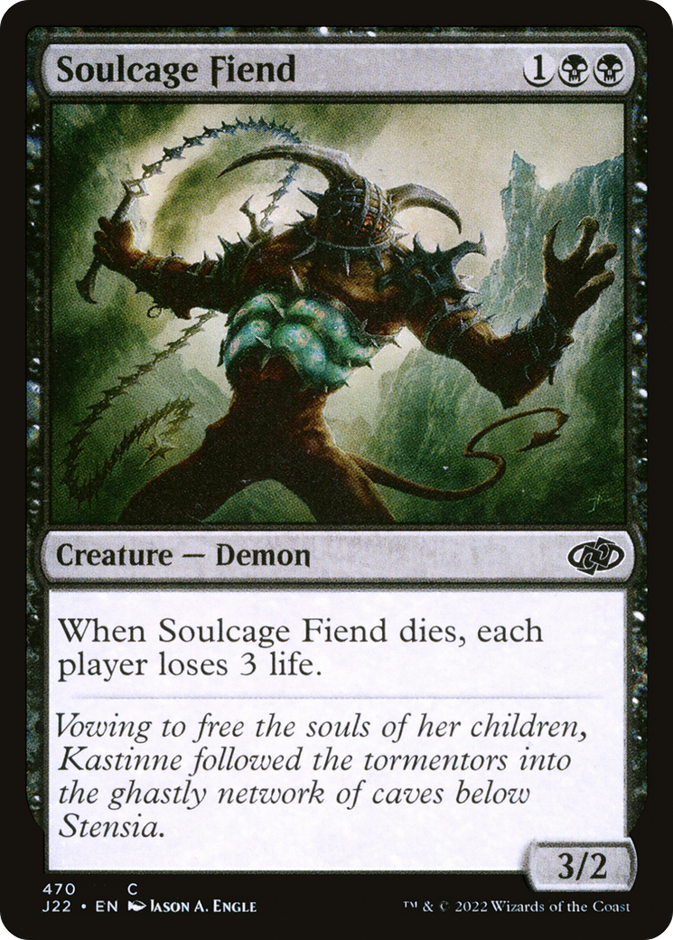 Soulcage Fiend (J22-470) - Jumpstart 2022 - Premium MTG Single from Wizards of the Coast - Just $0.13! Shop now at Game Crave Tournament Store