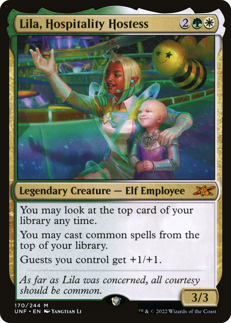 Lila, Hospitality Hostess (UNF-170) - Unfinity Foil - Premium MTG Single from Wizards of the Coast - Just $0.26! Shop now at Game Crave Tournament Store