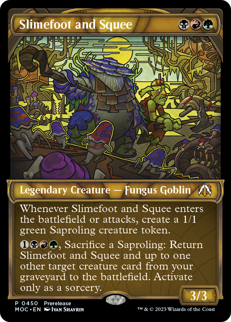Slimefoot and Squee (MOC-450) - March of the Machine Commander: (Showcase) - Premium MTG Single from Wizards of the Coast - Just $4.50! Shop now at Game Crave Tournament Store