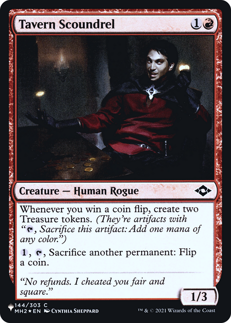 Tavern Scoundrel (PHED-036) - Heads I Win, Tails You Lose Foil - Premium MTG Single from Wizards of the Coast - Just $0.55! Shop now at Game Crave Tournament Store