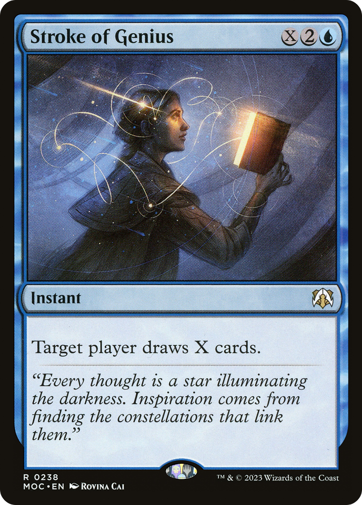 Stroke of Genius (MOC-238) - March of the Machine Commander - Premium MTG Single from Wizards of the Coast - Just $0.08! Shop now at Game Crave Tournament Store