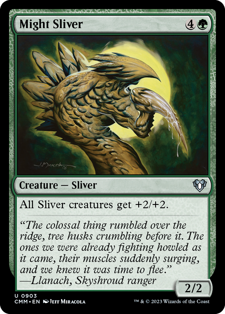 Might Sliver (CMM-903) - Commander Masters - Premium MTG Single from Wizards of the Coast - Just $0.08! Shop now at Game Crave Tournament Store