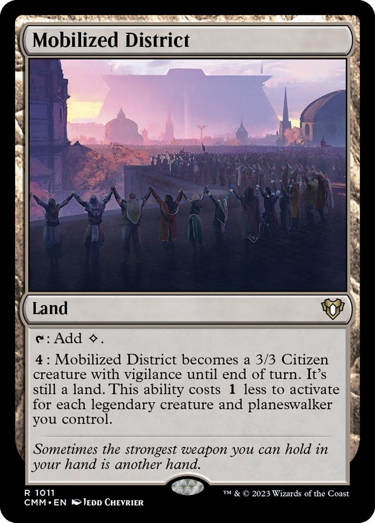 Mobilized District (CMM-1011) - Commander Masters - Premium MTG Single from Wizards of the Coast - Just $0.08! Shop now at Game Crave Tournament Store