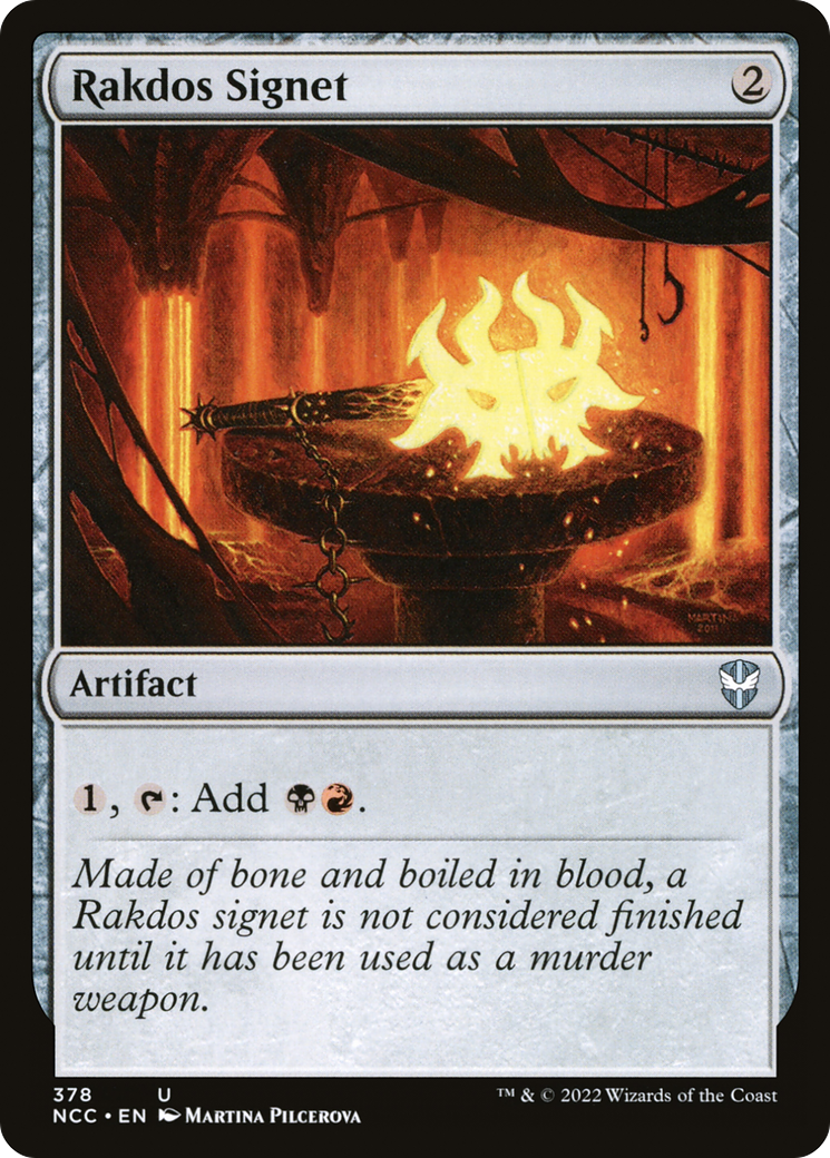Rakdos Signet (NCC-378) - New Capenna Commander - Premium MTG Single from Wizards of the Coast - Just $1.05! Shop now at Game Crave Tournament Store