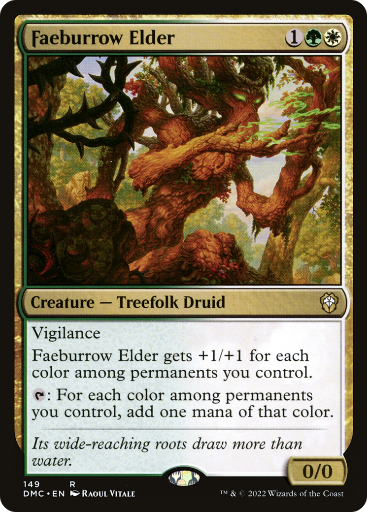 Faeburrow Elder (DMC-149) - Dominaria United Commander - Premium MTG Single from Wizards of the Coast - Just $0.46! Shop now at Game Crave Tournament Store