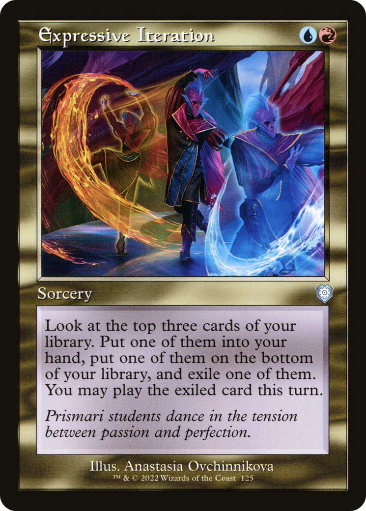 Expressive Iteration (BRC-125) - The Brothers' War Commander - Premium MTG Single from Wizards of the Coast - Just $0.33! Shop now at Game Crave Tournament Store