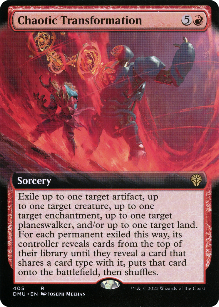 Chaotic Transformation (DMU-405) - Dominaria United: (Extended Art) - Premium MTG Single from Wizards of the Coast - Just $0.25! Shop now at Game Crave Tournament Store