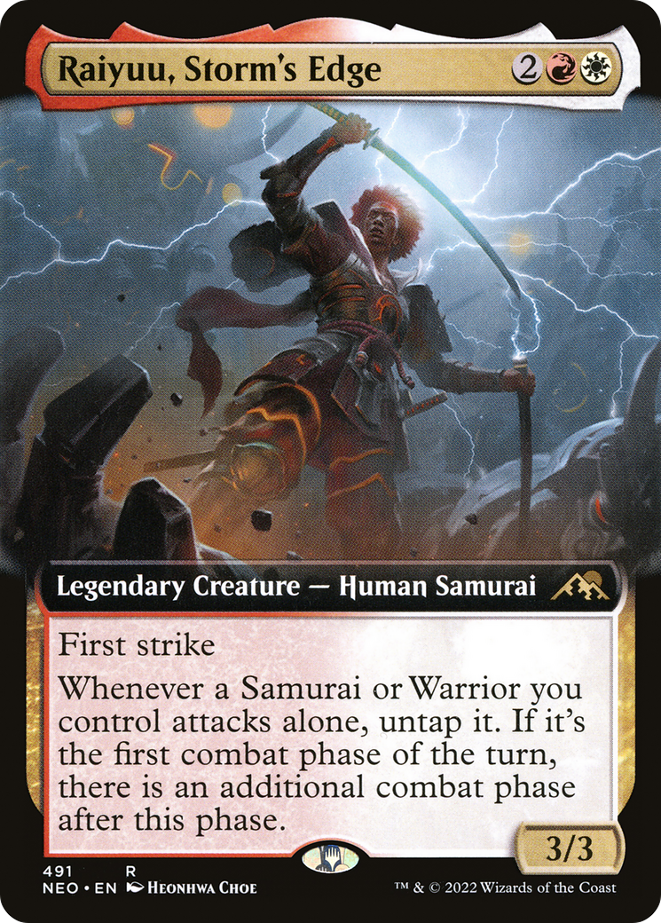 Raiyuu, Storm's Edge (NEO-491) - Kamigawa: Neon Dynasty: (Extended Art) - Premium MTG Single from Wizards of the Coast - Just $0.08! Shop now at Game Crave Tournament Store