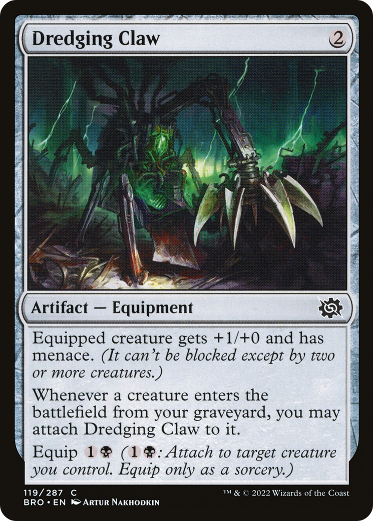 Dredging Claw (BRO-119) - The Brothers' War Foil - Premium MTG Single from Wizards of the Coast - Just $0.08! Shop now at Game Crave Tournament Store