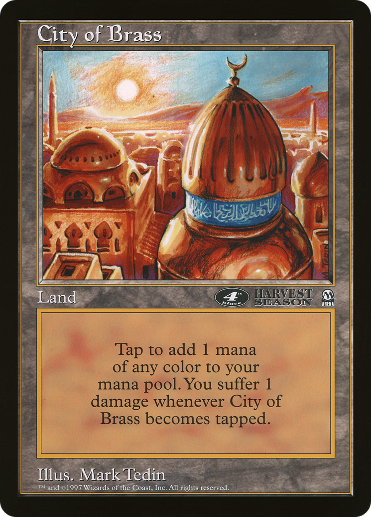 City of Brass (OLEP-019) - Oversized League Prizes - Premium MTG Single from Wizards of the Coast - Just $0! Shop now at Game Crave Tournament Store