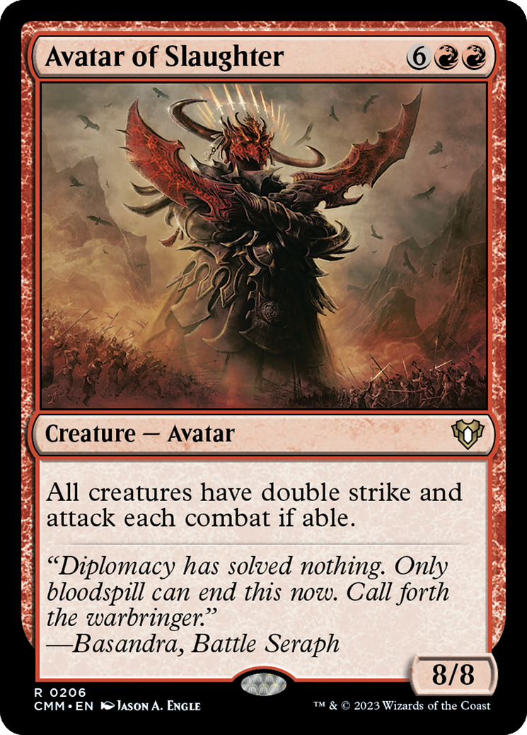 Avatar of Slaughter (CMM-206) - Commander Masters - Premium MTG Single from Wizards of the Coast - Just $0.25! Shop now at Game Crave Tournament Store