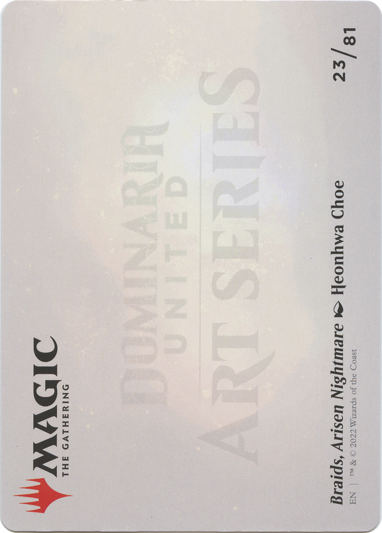 Braids, Arisen Nightmare // Braids, Arisen Nightmare (ADMU-023) - Dominaria United Art Series (Borderless) Foil - Premium MTG Single from Wizards of the Coast - Just $0! Shop now at Game Crave Tournament Store