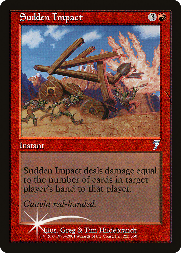 Sudden Impact (7ED-223★) - Seventh Edition Foil - Premium MTG Single from Wizards of the Coast - Just $1.26! Shop now at Game Crave Tournament Store