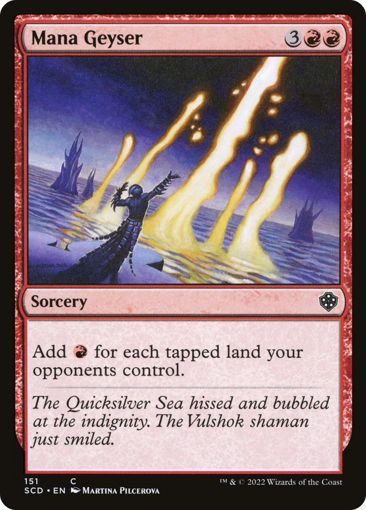 Mana Geyser (SCD-151) - Starter Commander Decks - Premium MTG Single from Wizards of the Coast - Just $0.34! Shop now at Game Crave Tournament Store