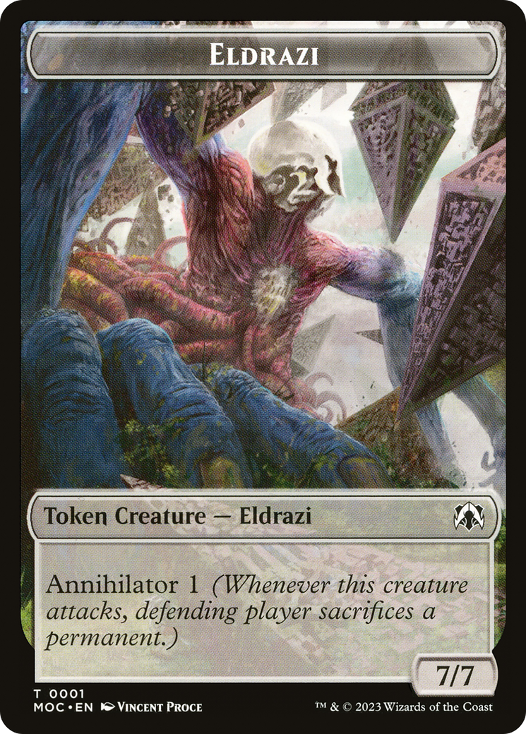 Eldrazi (TMOC-001) - March of the Machine Commander Tokens - Premium MTG Single from Wizards of the Coast - Just $0! Shop now at Game Crave Tournament Store