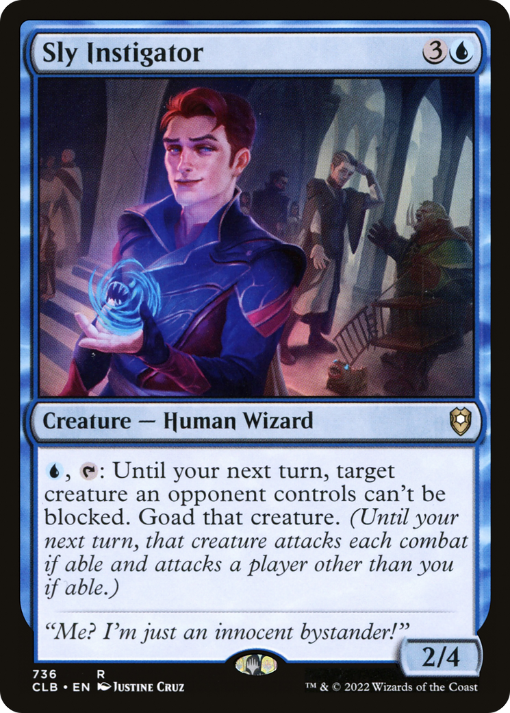 Sly Instigator (CLB-736) - Commander Legends: Battle for Baldur's Gate - Premium MTG Single from Wizards of the Coast - Just $0.25! Shop now at Game Crave Tournament Store