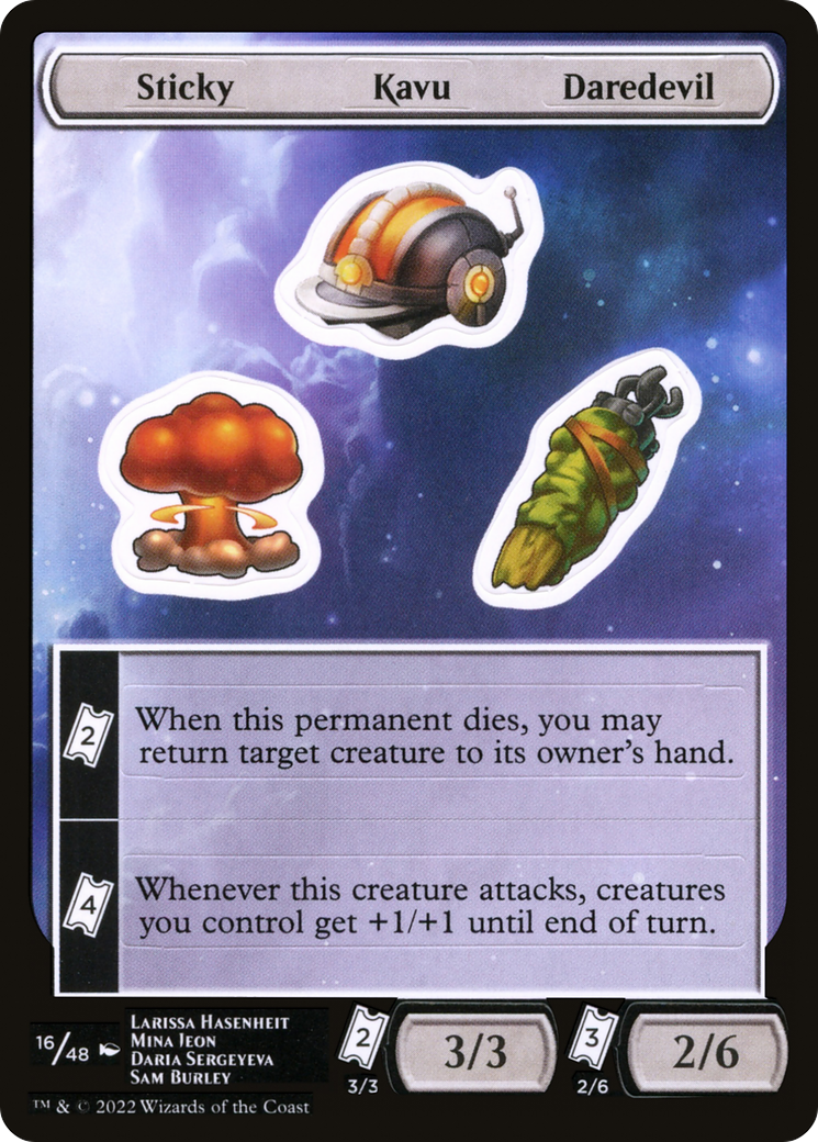 Sticky Kavu Daredevil (SUNF-016) - Unfinity Sticker Sheets - Premium MTG Single from Wizards of the Coast - Just $0.08! Shop now at Game Crave Tournament Store