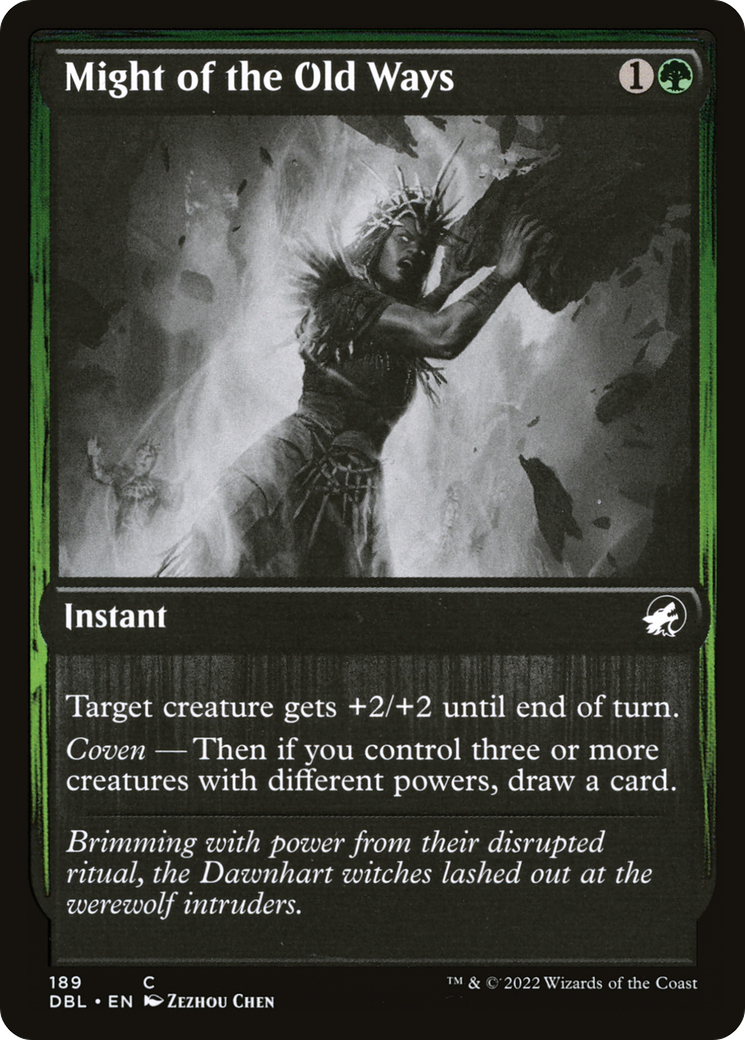 Might of the Old Ways (DBL-189) - Innistrad: Double Feature - Premium MTG Single from Wizards of the Coast - Just $0.25! Shop now at Game Crave Tournament Store